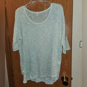GB From Dillard's Women's Large Blue Knit Top